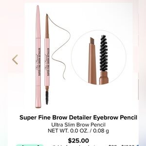 Too faced Super Fine Brow Detailer Eyebrow Pencil soft brown